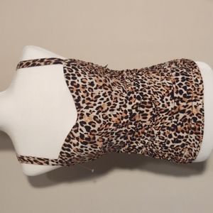 NEW Gottex Profile Leopard Print Tankini Top - Sz. M / 34D